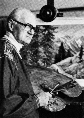 Otto Johne bei seiner Arbeit O. Johne