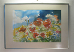 A. Seidel, Aquarell 'Blumenwiese'