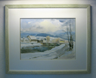 A. Seidel, Aquarell 'Seulbitz, Saalebrcke'